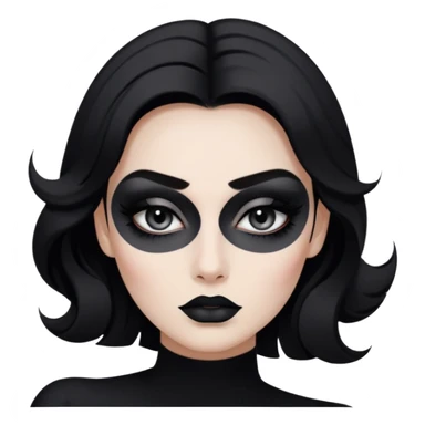 black and white makeup sticker