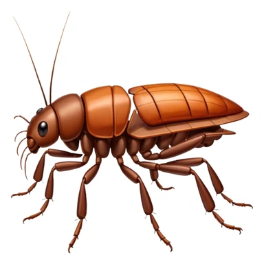 Cockroach Laying on a lawn chair ￼ sticker