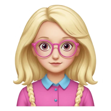 Luna Lovegood pink glasses sticker