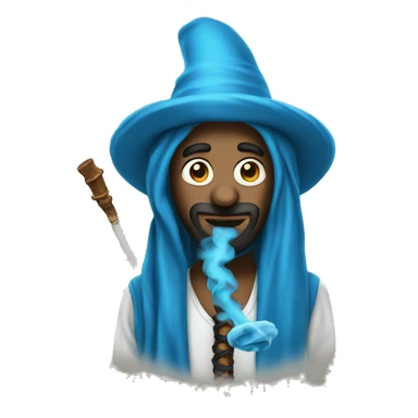 A blue hooka sticker