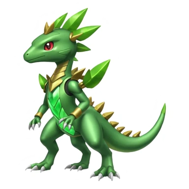 Shiny Aural Kecleon-Sceptile-Genesect-Fakémon-fusion (full body) sticker