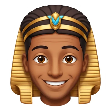 an Egyptian man smiling sticker