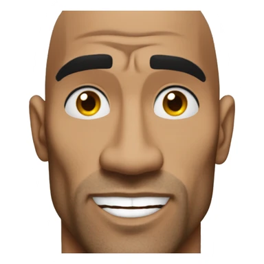 the rock liftin left eye brow up  sticker