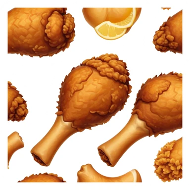 Fried chicken leg sticker
