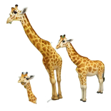 earth with just giraffes sticker