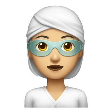 blindfolded woman sticker