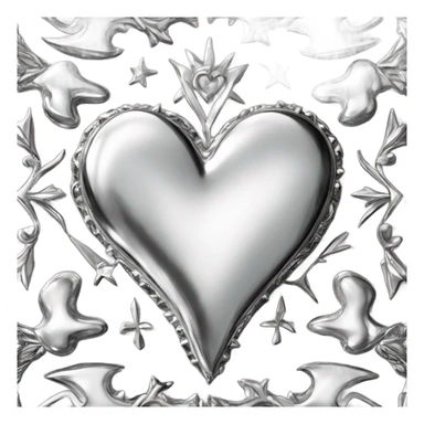 chrome heart sticker