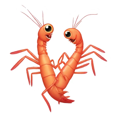 shrimps dancing sticker