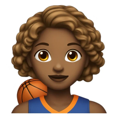 basketball player girl sticker