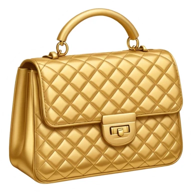 golden fashion bag sticker