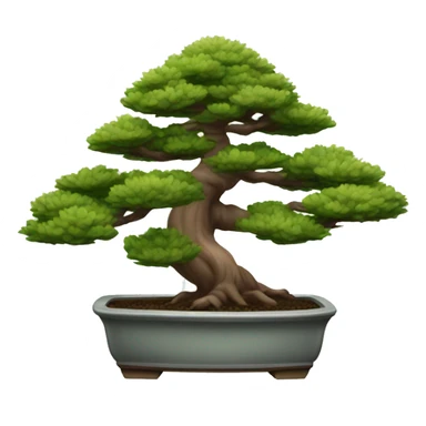 pine tree bonsai sticker