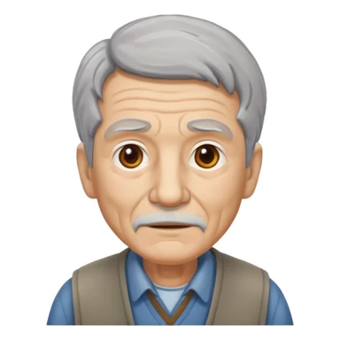 señor muy mayor camina sticker