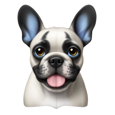 French bulldog blue sticker