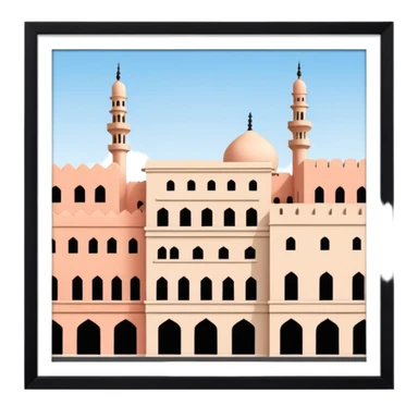 Balad buildings in jeddah sticker