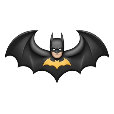 Batman's bat logo sticker