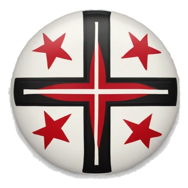 bandera cruz de borgoña sticker