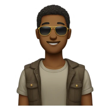 Cool boy attidue sticker