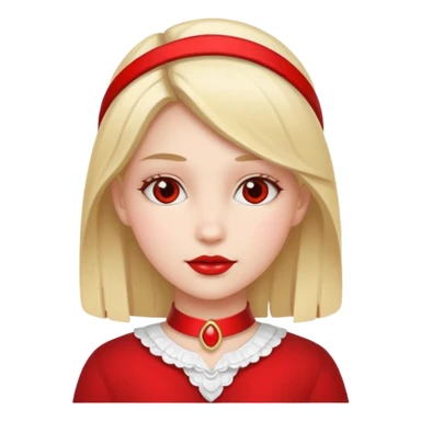 Red girly stuff sticker