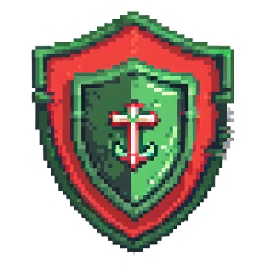 Green shield with MOD text in center, official moderator emblem sticker