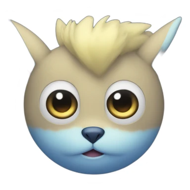 gleaming pokemon in dark blue eyes sticker