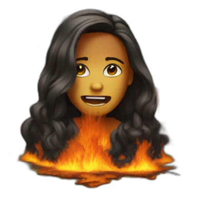 disaster girl face buring house meme sticker