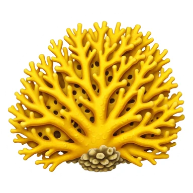 yellow Coral  sticker