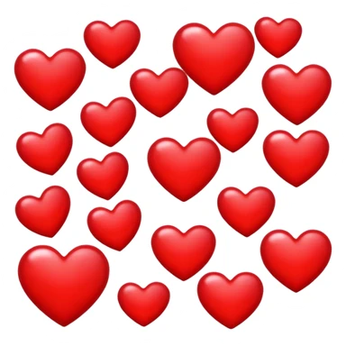 A emoji wit hearts saying I love u sticker