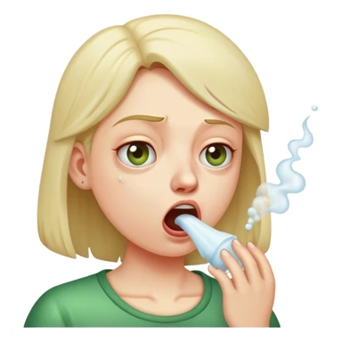 Spitting in disgust sticker