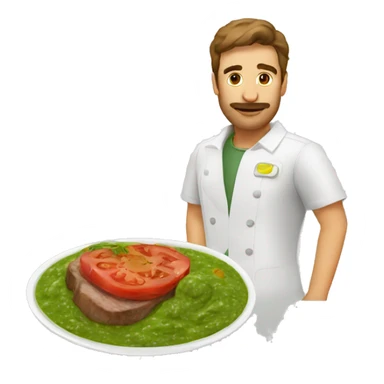 pesto con bistec sticker