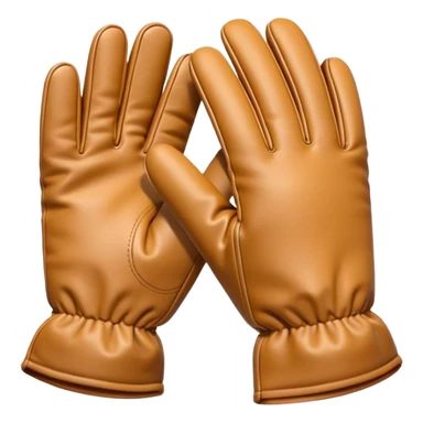 Beige Gloves without finger compartments sticker