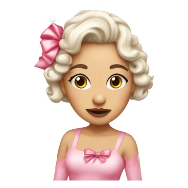 Pink Christmas coquette sticker