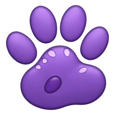 purple-pawprint sticker