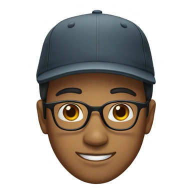 A slightly brown young man wearing glasses and a cap sticker