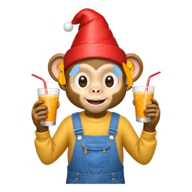 changuito tierno con overol en una fiesta sticker