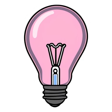 colorful LED light bulb sticker