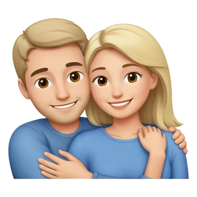 a guy and a girl cuddling  sticker