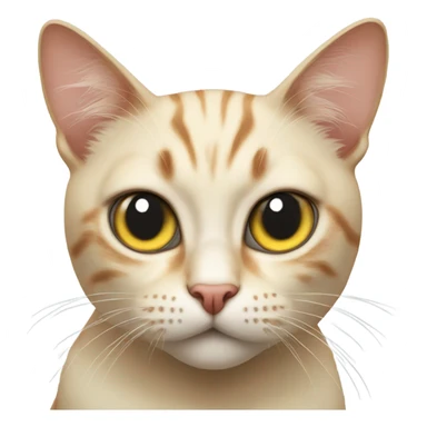 realistic cat with slit pupils sticker