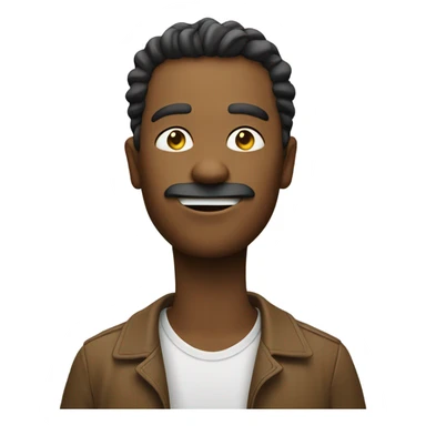 emoji smoking a cigrette being super chill sticker