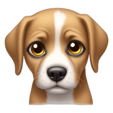 cachorro triste caindo uma lagrima do olho sticker