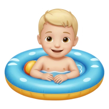 Pool floaty make it a baby boy sticker