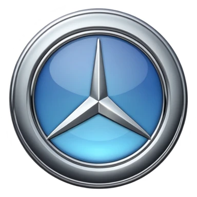 Mercedes logo sticker