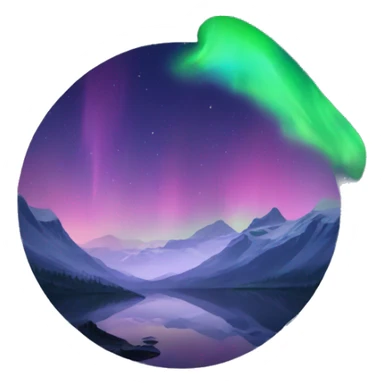 Aurora borealis sticker