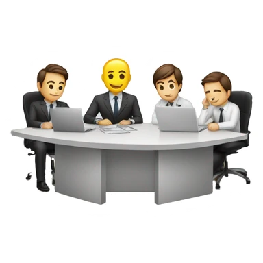 Tho managers are working hard as four managers sticker