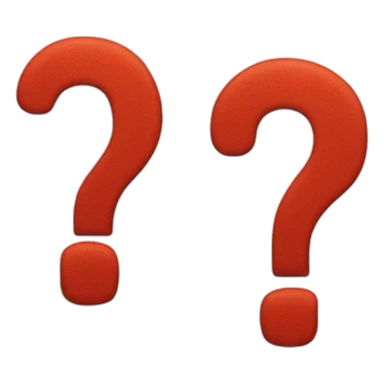 Red Question mark sticker