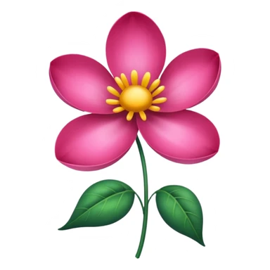 silk flower sticker