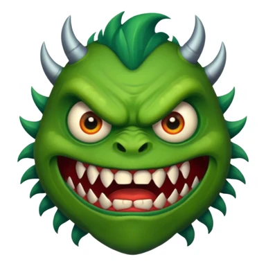 a monster with one eye in the centre of his face sticker
