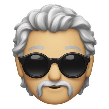 hobbit with black sunglasses sticker
