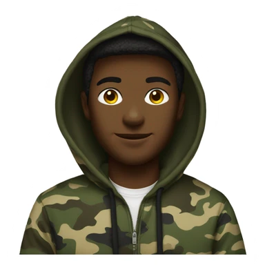 abercrombie camo hoodie sticker