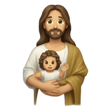 Nacimiento de Jesús, María y Jose sticker