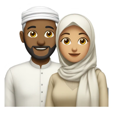 muslim couple sticker